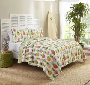Pineapple print sold to WALMART USA and used for a bedding collection
