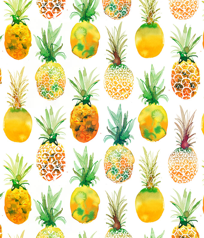 WALMART, Pineapple pattern for textile design
