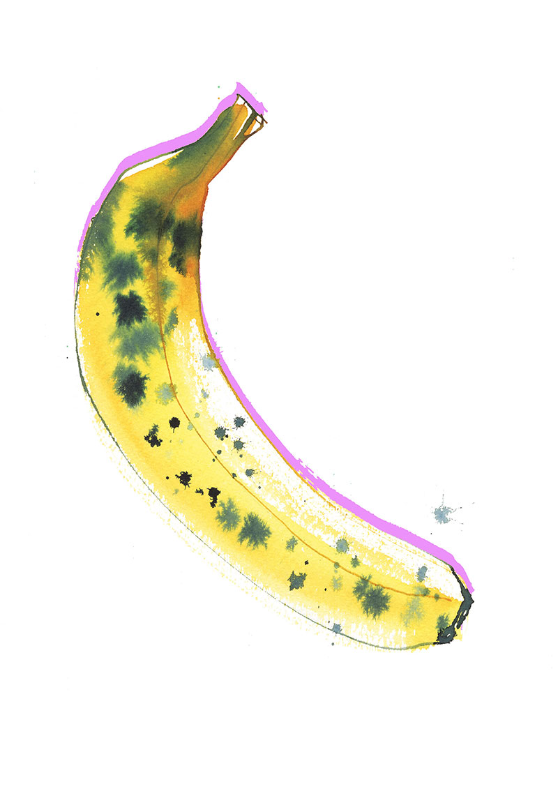 Banana! Food illustration