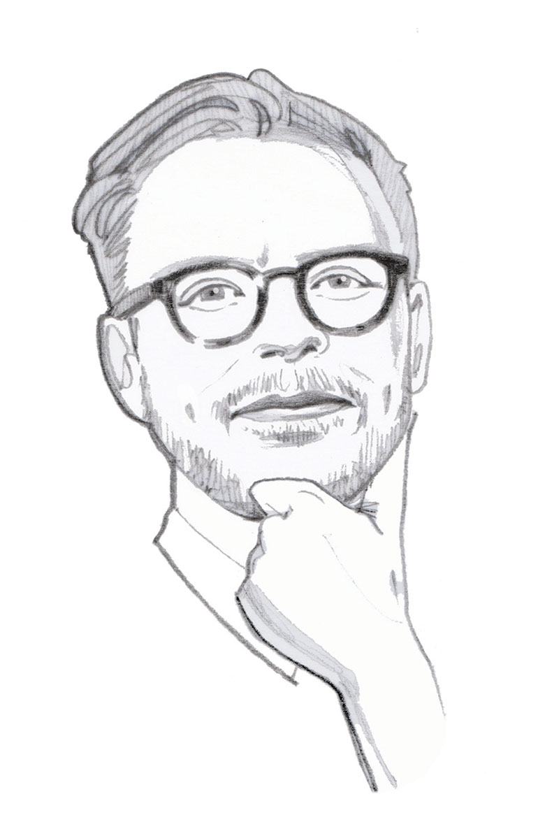 Illustrated Pencil Portrait of German Philosopher - MYSELF 2020