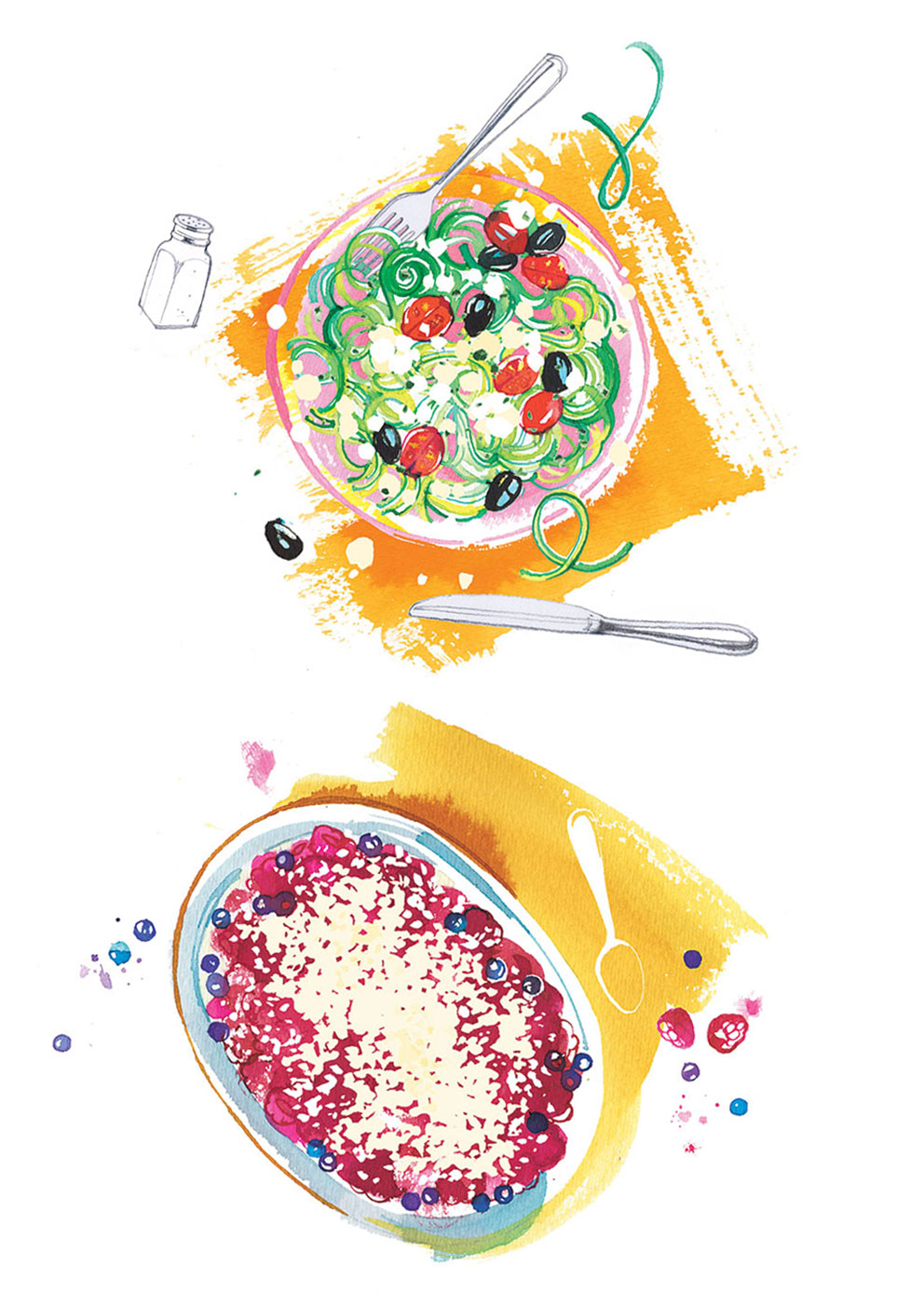 Illustration of Summer Food - Freundin, 2020